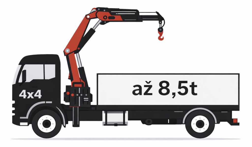 Nákladní automobil 4x4 s rukou